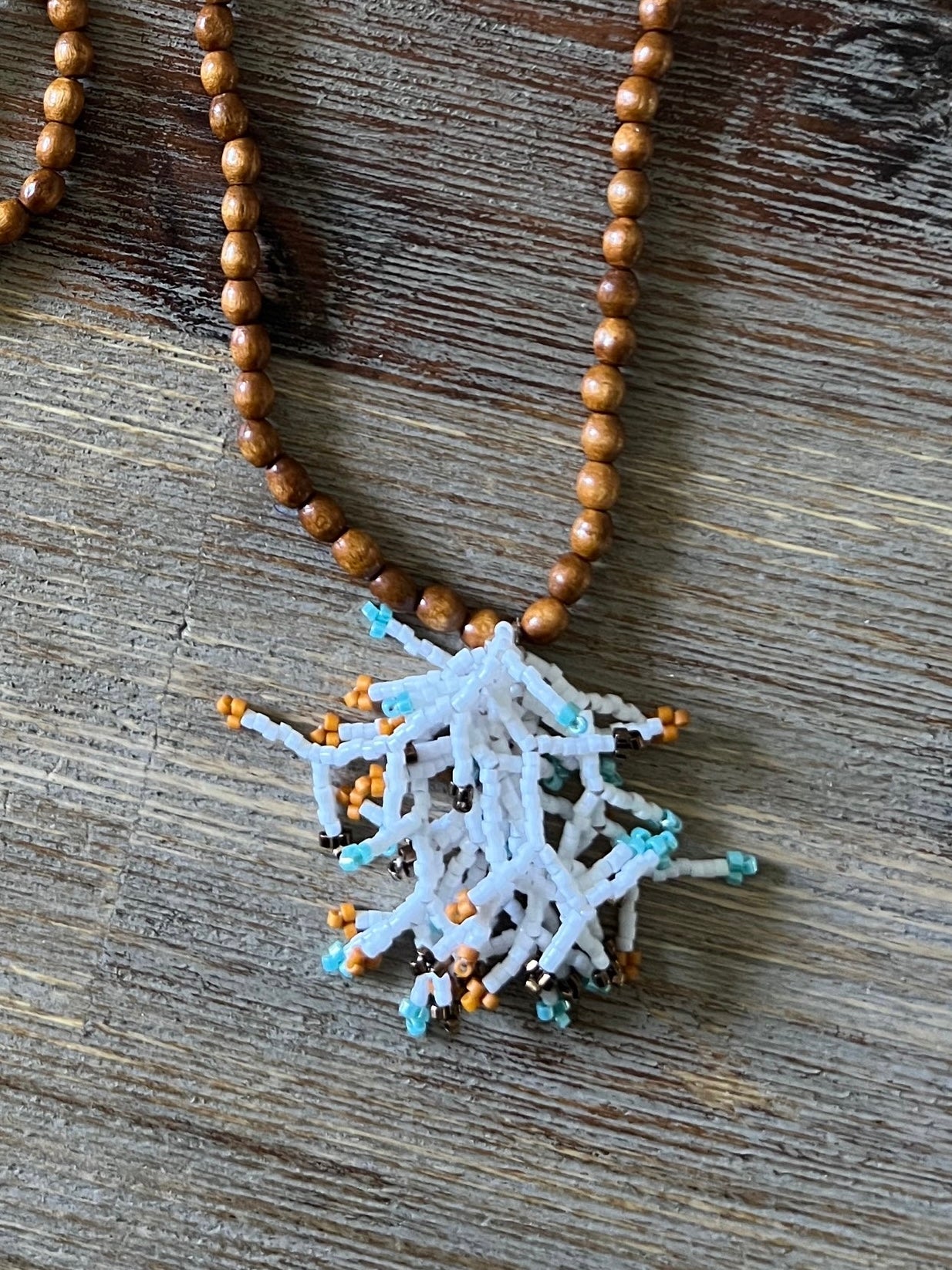 Long beaded necklace