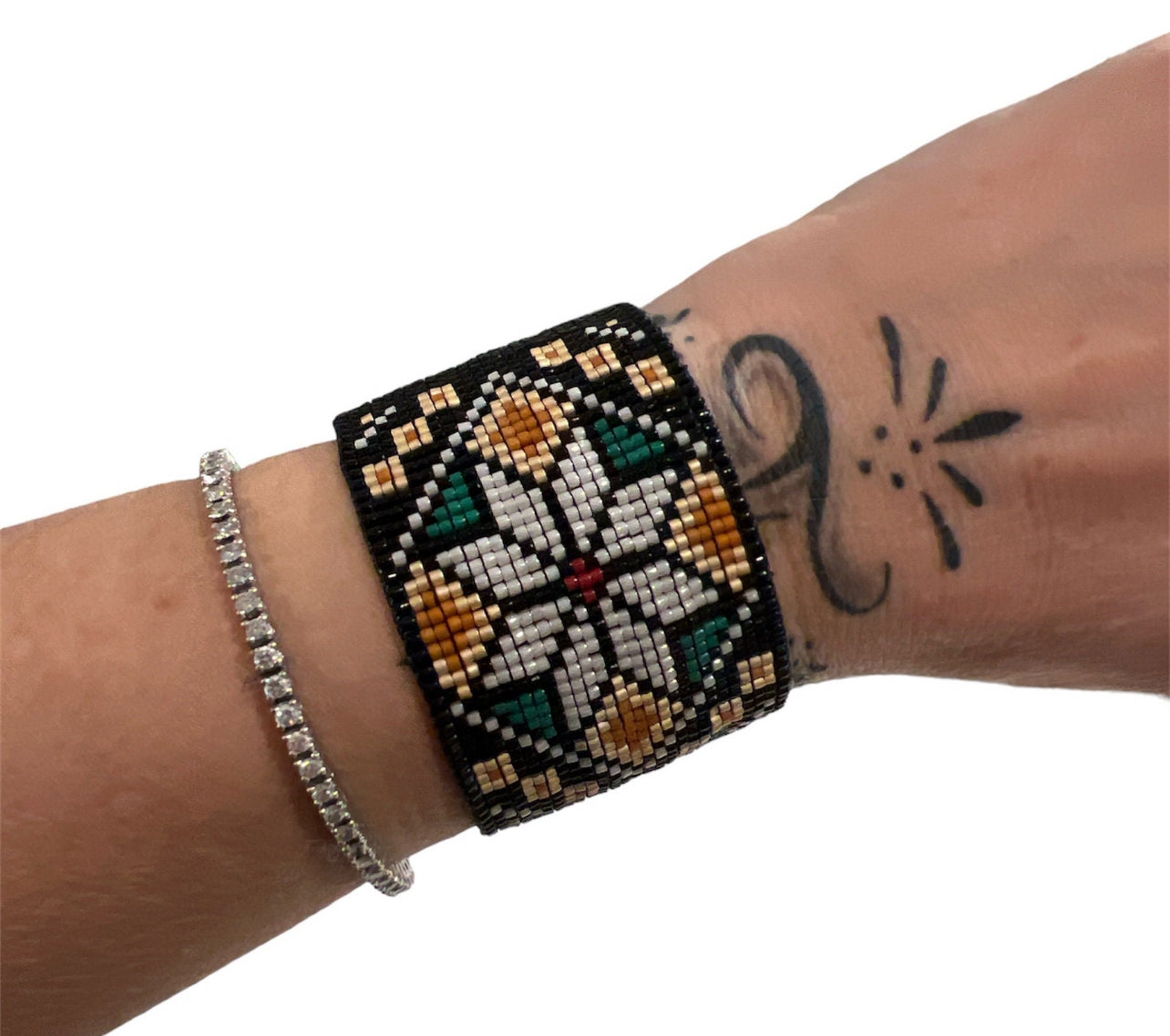 Lotus Cuff Bracelet