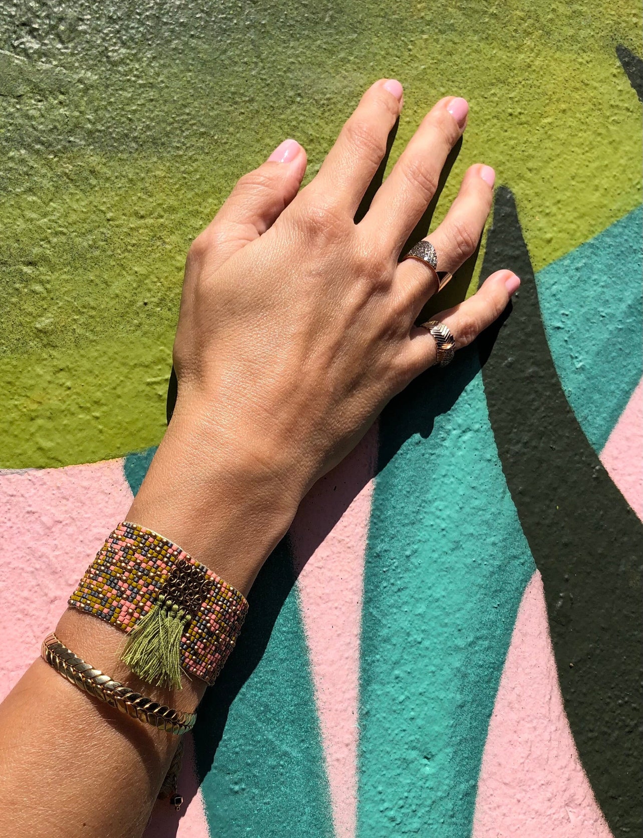Mosaic Cuff Bracelet
