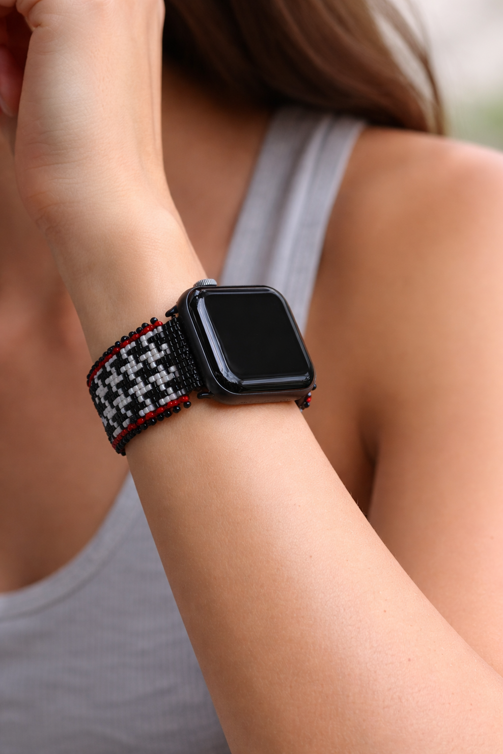 Handmade Beaded Apple Watch Band