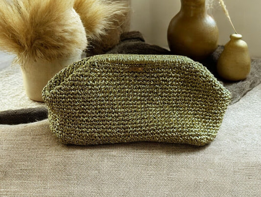 Gold Metallic Clutch