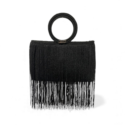 Black Fringe Purse
