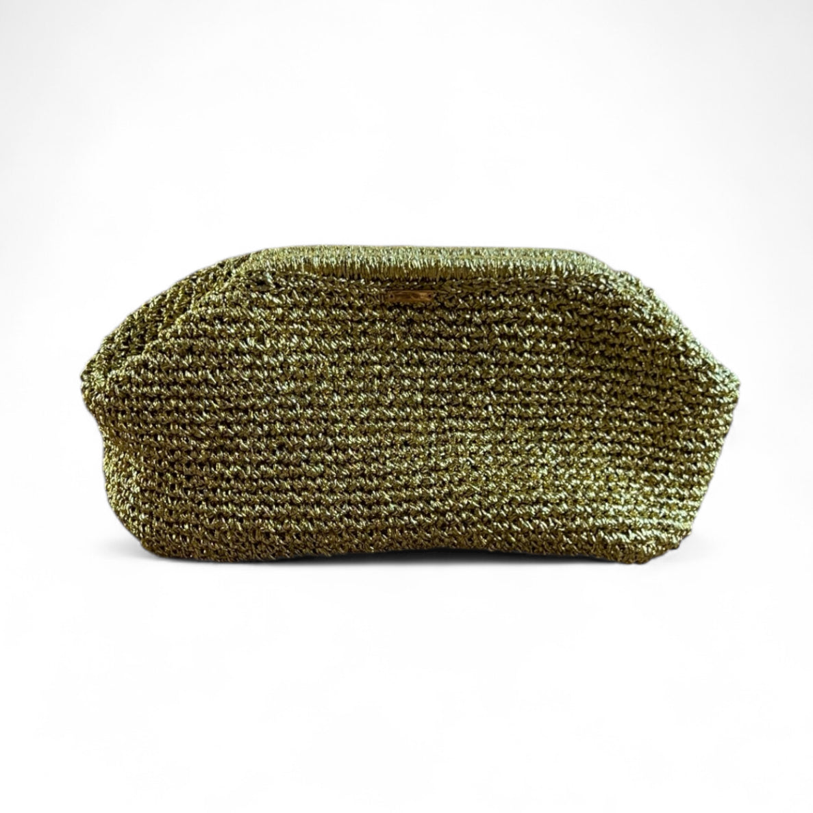 Gold Metallic Clutch