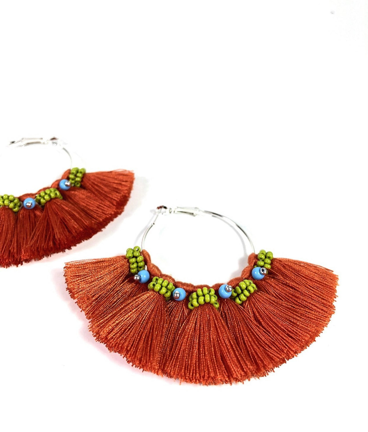 Fringe Hoop Earrings