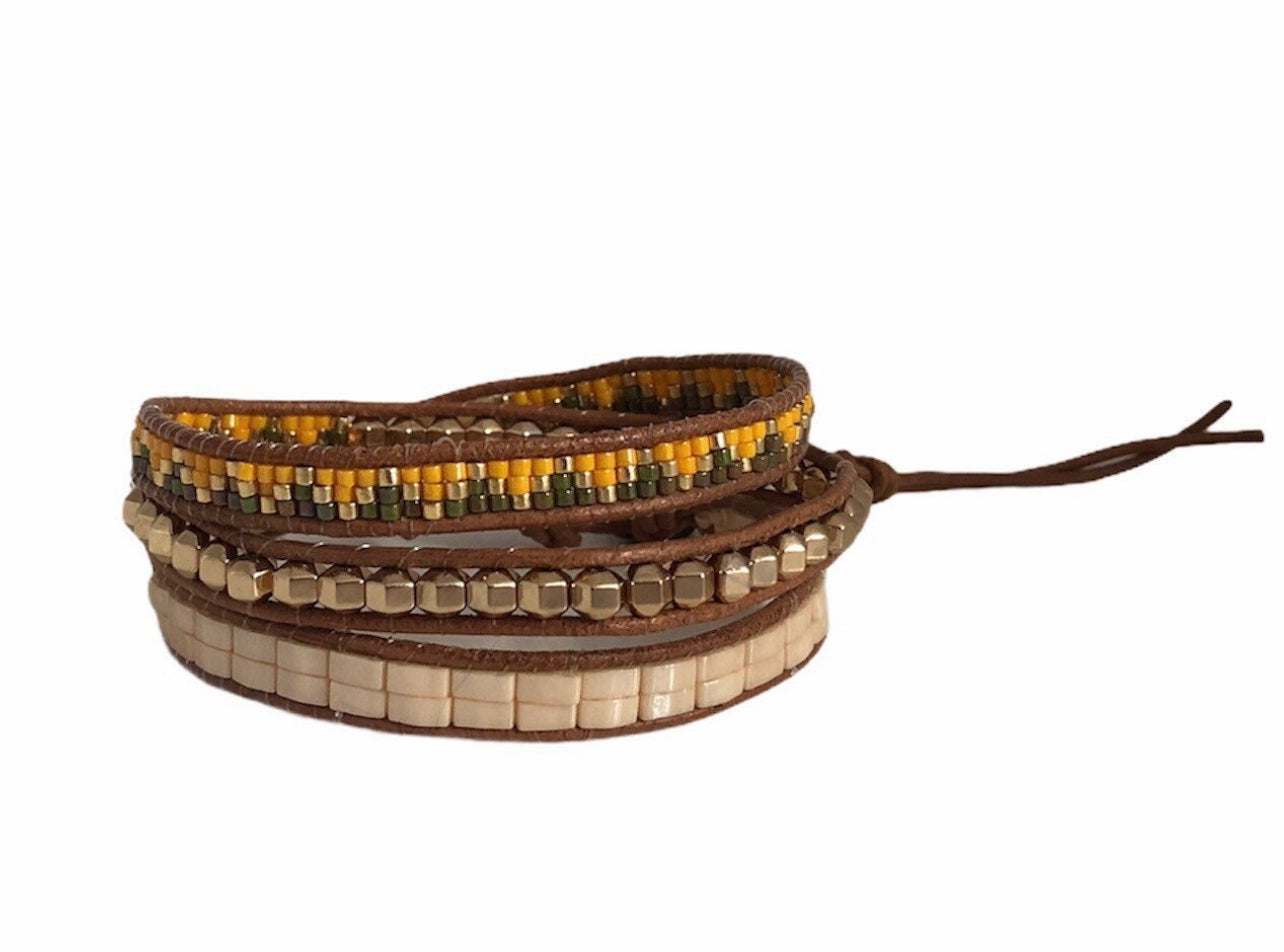 3 Layer Wrap Bracelet
