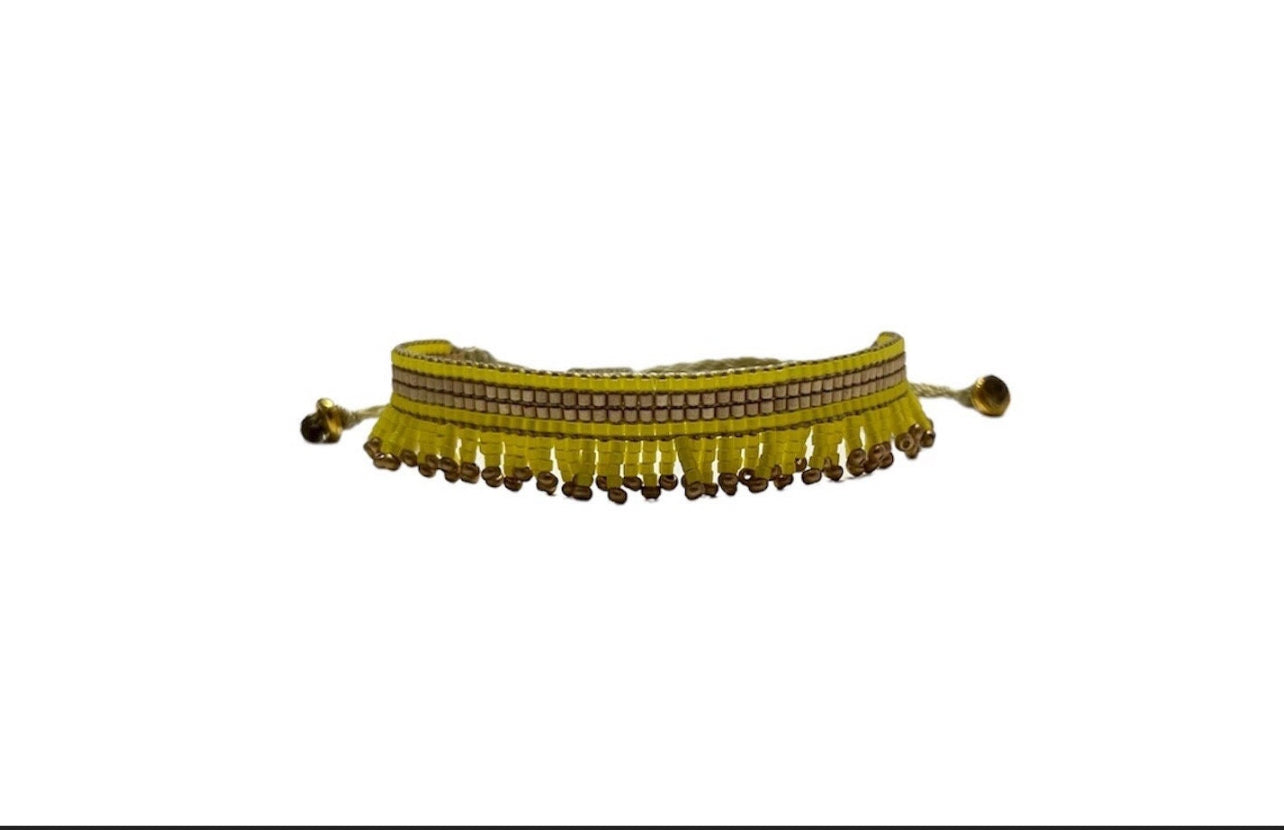 Half fringe bracelet