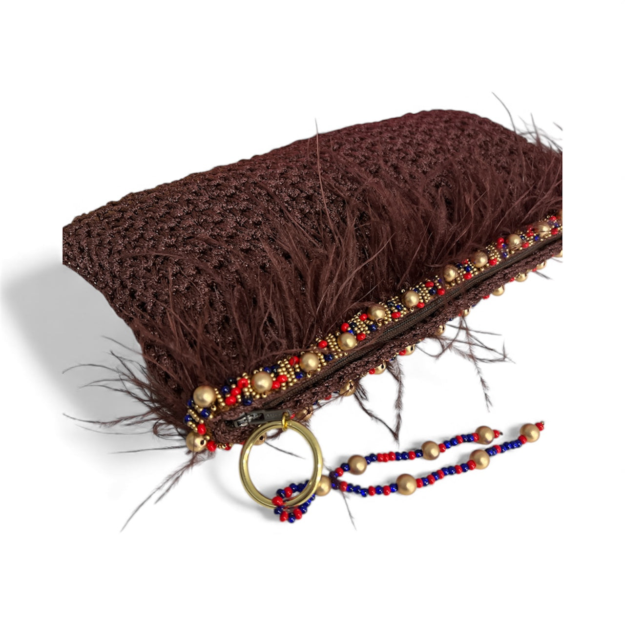 Brown Crotchet Clutch