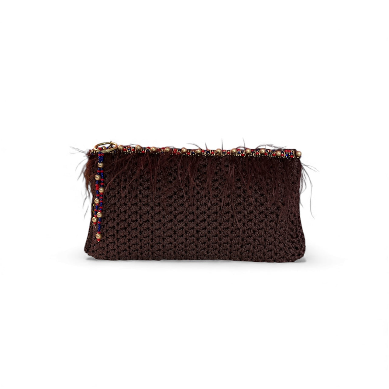 Brown Crotchet Clutch